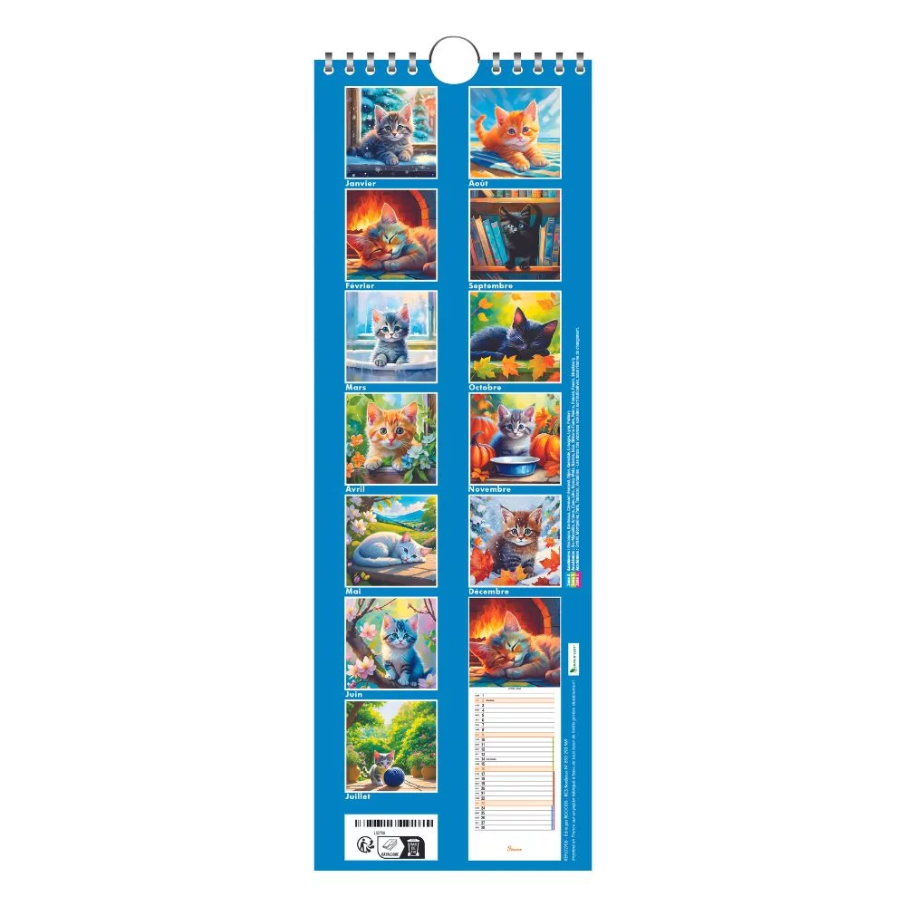 Calendrier long « Chatons tendresse » – Image 4
