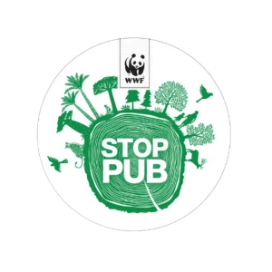 Autocollant STOP PUB WWF