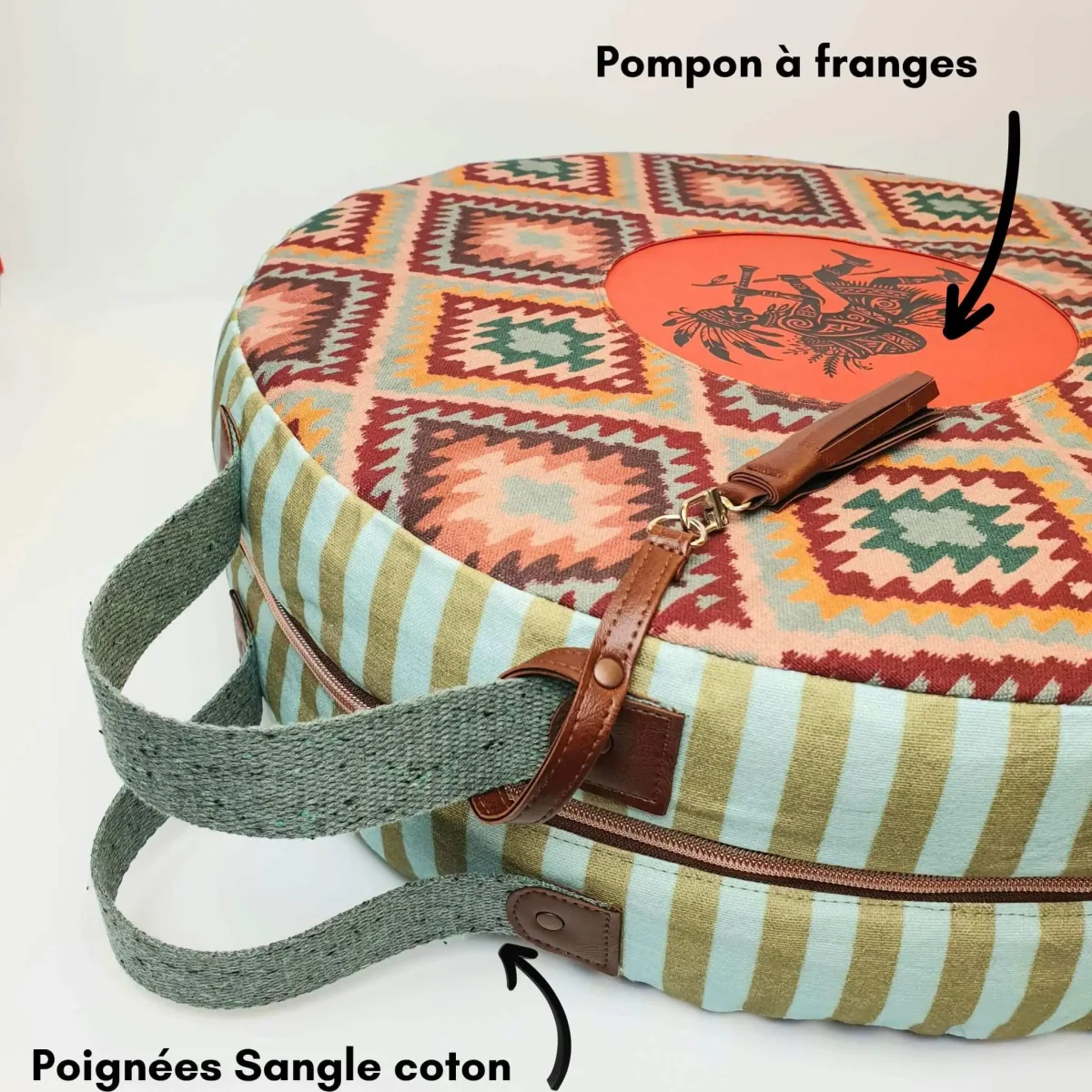 Votre sac pour tambour chamanique SUR-MESURE (Modèle fermé) – Image 6